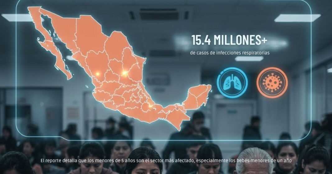 Aunque la cifra es considerable, la Secretaría de Salud destaca que el comportamiento de estas enfermedades se mantiene dentro de los parámetros esperados para la temporada invernal y por debajo de los récords históricos registrados antes de la pandemia.