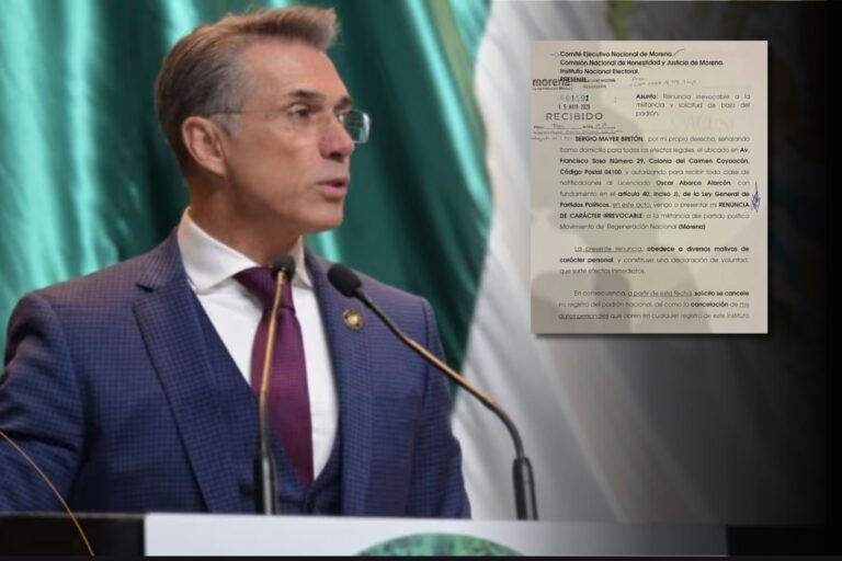 Sergio Mayer presenta renuncia irrevocable a Morena tras polémica por “La casa de los famosos”