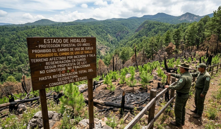El “candado” de 20 años que busca cerrarle el negocio a quienes queman y talan los bosques de Hidalgo